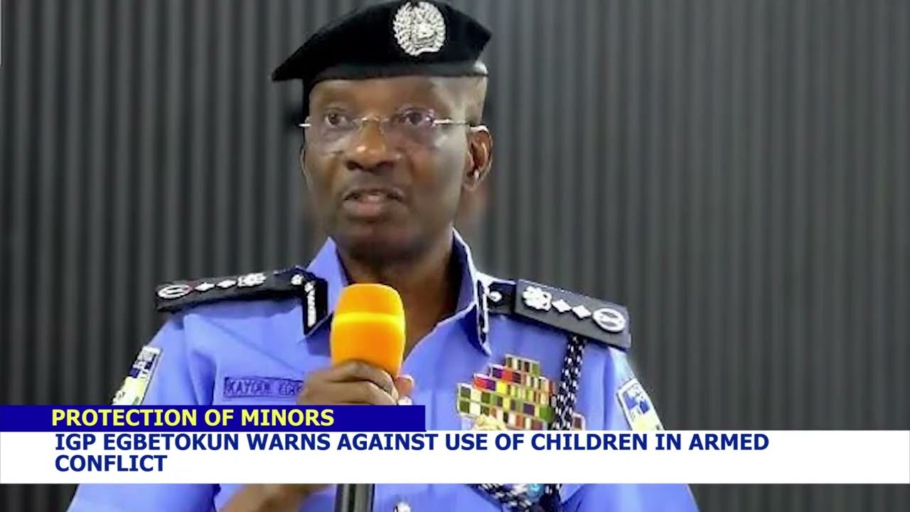 Генеральный инспектор полиции Эгбетокун предостерегает от использования детей в вооруженных конфл...
