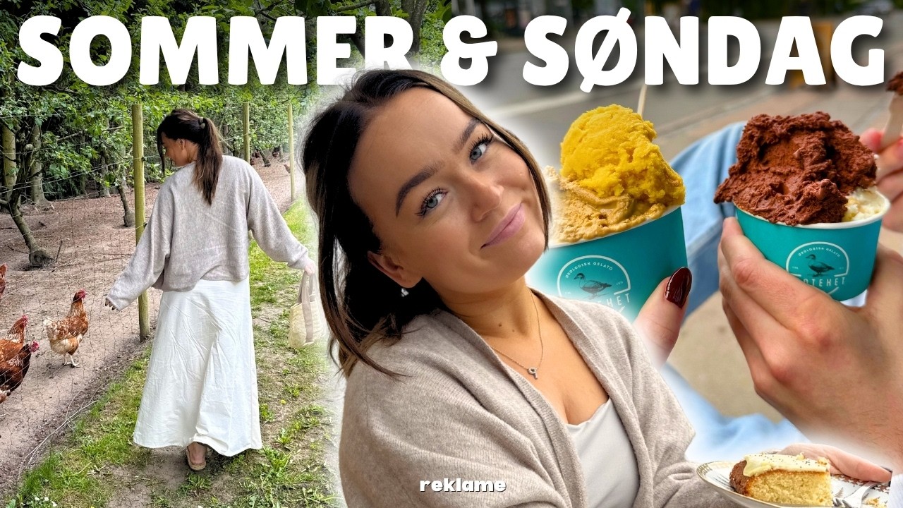 VLOG: besøger gårdbutik, dansk sommermad & går en aftentur
