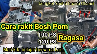 Cara rakit Bosh Pom 100 PS/120 PS Ragasa, Ganti Plunger Bosh Pom