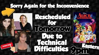 Rescheduled 4 Tomorrow One More Day@9PM Eastern Cause of Technical Difficulties