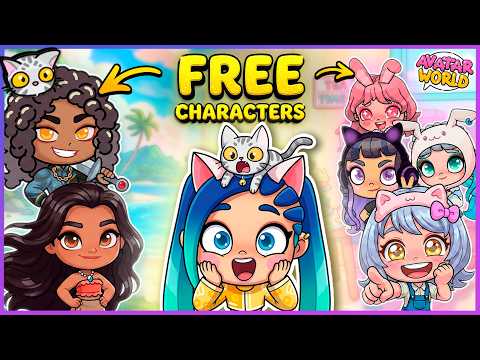 🎀✨ I made ALL the HELLO KITTY crew + MOANA in Avatar World for FREE! 😱 Extreme Makeover Part 7 💙