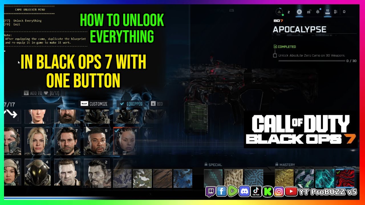 HOW TO UNLOOK EVERYTHING IN BLACK OPS 7 WITH ONE BUTTON - YouTube