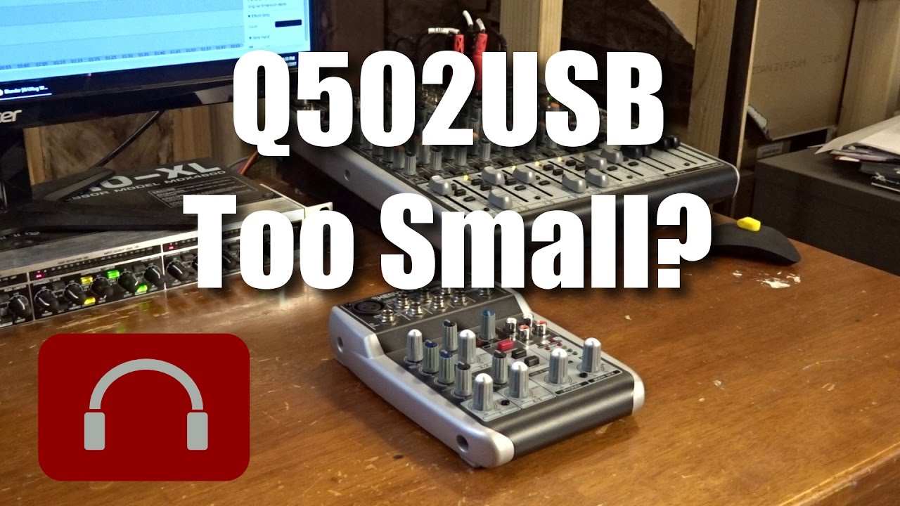 Behringer Q502USB Desktop Mixer Review YouTube