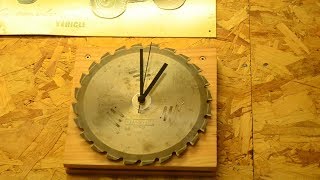 Saw Blade Clock