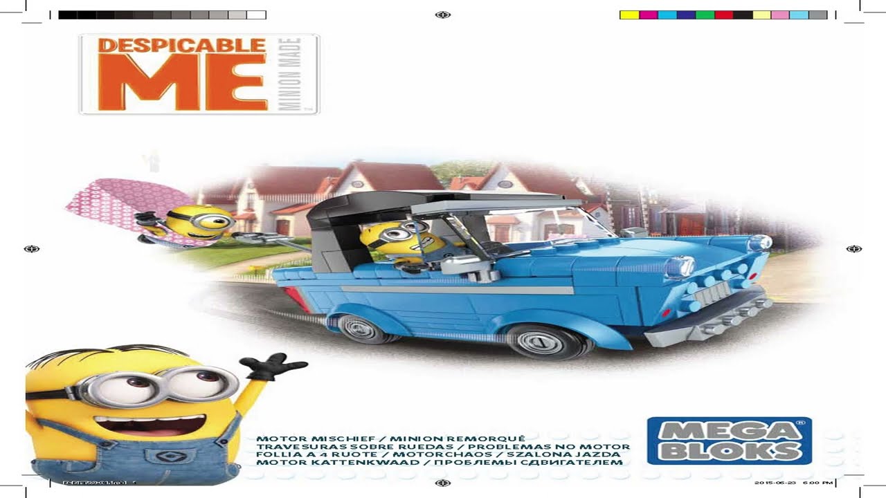 Mega Bloks Instructions | Minions | Despicable Me | DKT69 | Motor Mischief