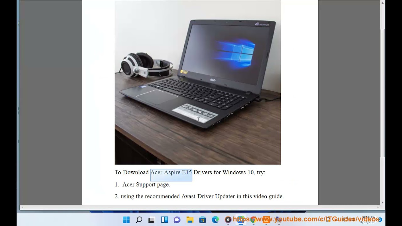 Download Acer Aspire E 15 Laptop Drivers for Windows 10/8/7 YouTube