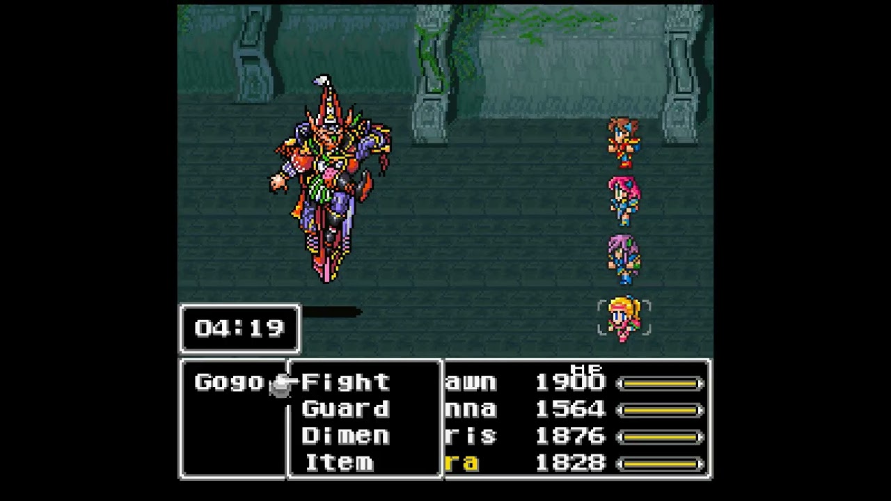 Final Fantasy V (SNES) - Sunken Tower of Walse - Famed Mimic Gogo