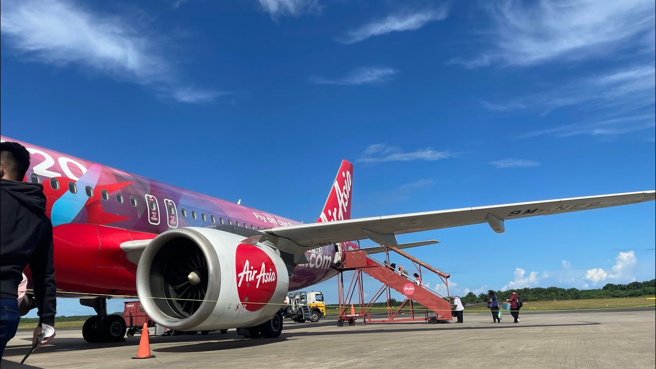 [4K] Airasia | Pushback, Startup, Taxi, and Takeoff | Airbus A320neo | Tawau - Kuala Lumpur