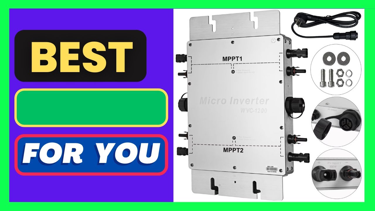 VEVOR 1200W Power Inverter MPPT Waterproof Solar Grid