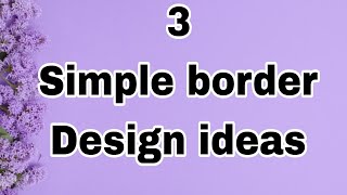 BEAUTIFUL MATHS BORDER DESIGN/MATHS/ MATHS ACTIVITY/ BORDER DESIGN /MATHEMATICS /PROJECT DESIGNS