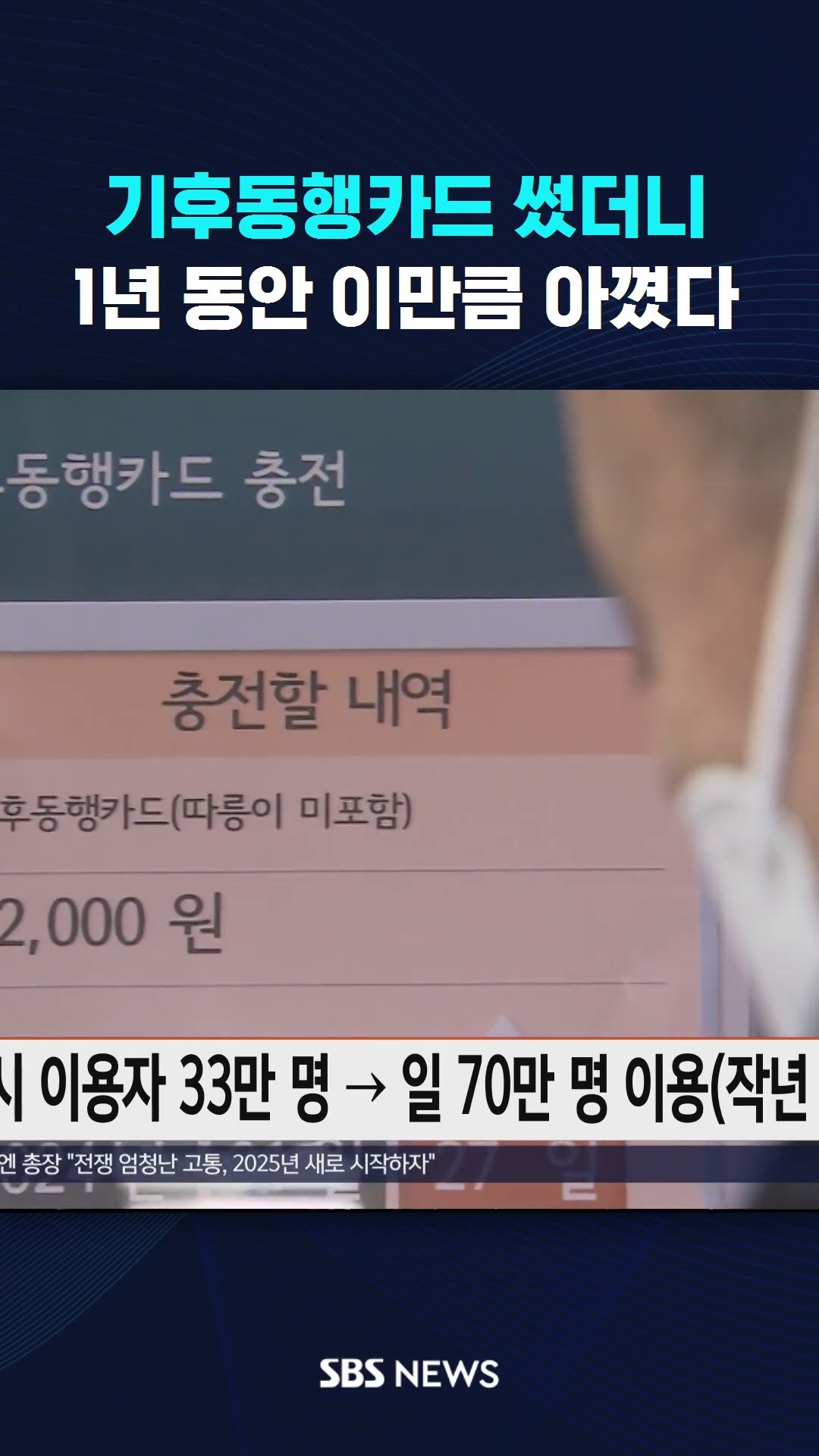 기후동행카드 썼더니…1년 동안 이만큼 아꼈다 #shorts