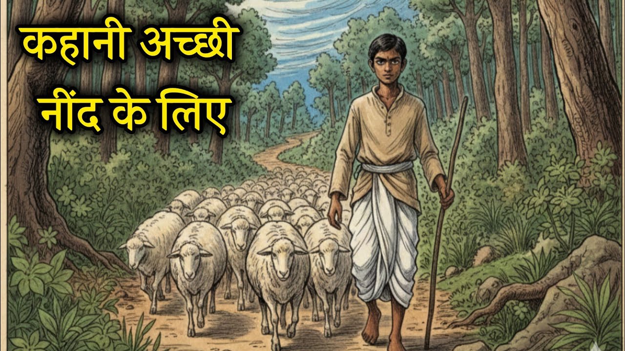 गांव का रक्षक: बहादुर चरवाहा राजू ! कहानी अच्छी नींद के लिए।#sleepingstories #emotionalstory 