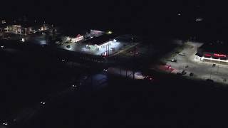 Timelapse Intersection at Night - Ohio Drone Video
