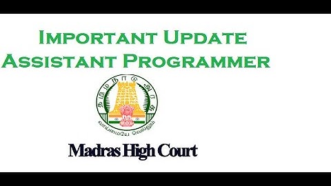 MHC | Assistant Programmer | Important Update