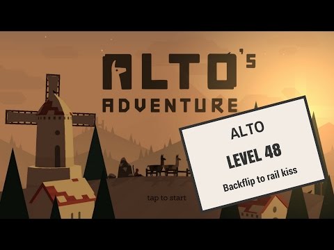 Alto's Adventure - Backflip to rail kiss - Level 48