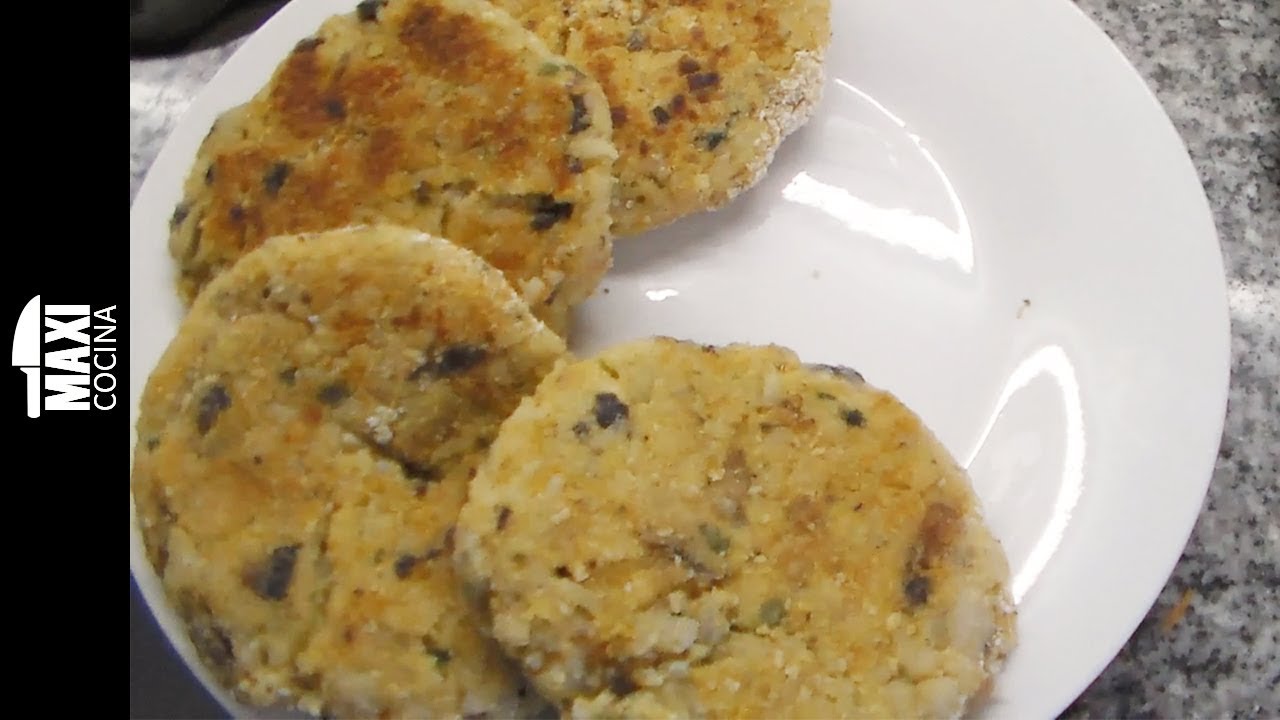 MEDALLONES DE ARROZ | Receta Vegetariana | Maxi Cocina