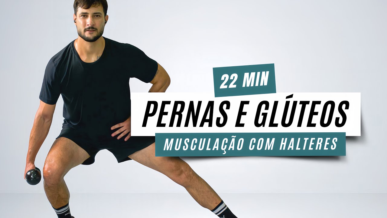 Funcional com Halteres para inferiores - treino em casa para pernas e glúteos