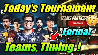 Today's Tournament Details 😮 Teams, Timing, Format 🔥 News