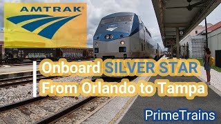 PrimeTrains - Onboard the Amtrak from Orlando to Tampa - Coach Seats!