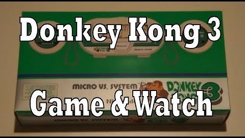 Donkey Kong 3 Game & Watch Unboxing & Review (Nintendo)