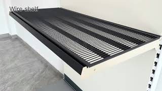 Premium Wire Shelf for European Gondola Shelving | EU Standard Retail Accessories