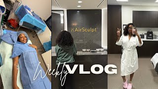 VLOG | I Got AIRSCULPT | Fat Transfer w/ Hip Flip + Rcovery
