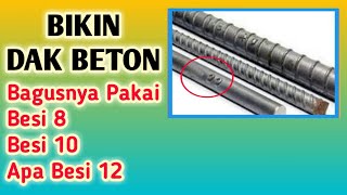 Jarak Besi Cor Dak Lantai 2