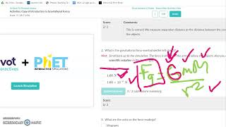 Discussion Intro to Gravitation Pivot Lab