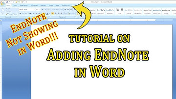 Endnote Tutorial #03: How to add endnote to word