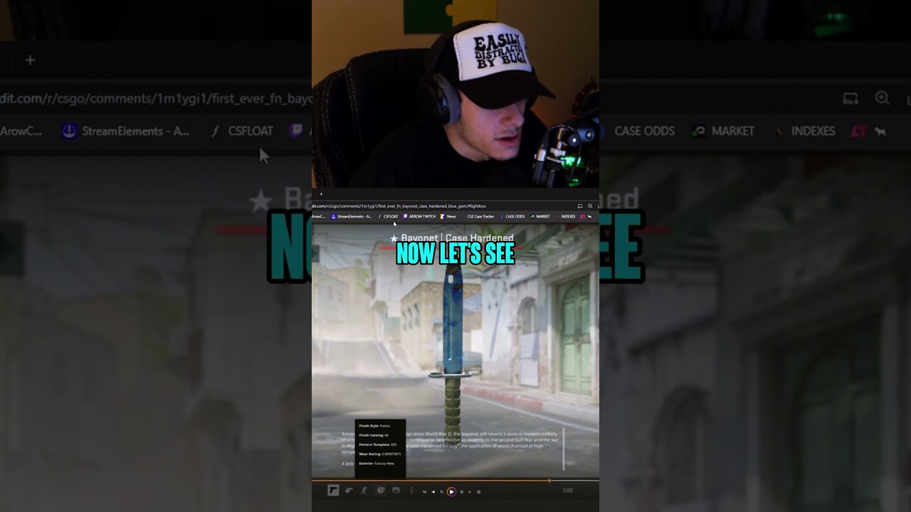 Штык-нож №1 Bluegem за 100 000 долларов, прямо с завода, без коробки 