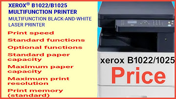 xerox b1022 / b1025 multifunction laser printer