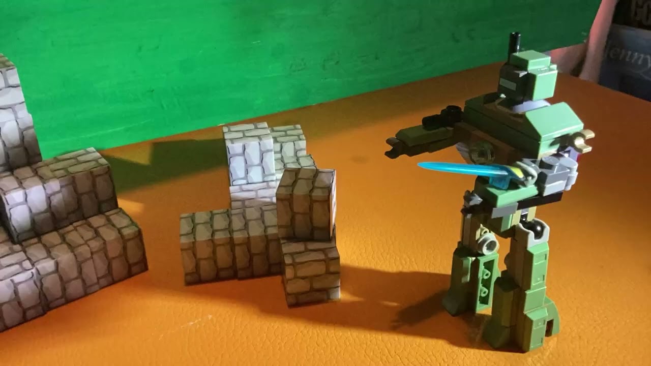 Blue man vs green guy