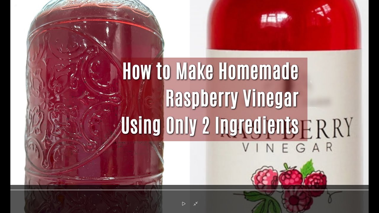 How to Make Homemade Raspberry Vinegar Using Only 2 Ingredients | 산딸기 ...
