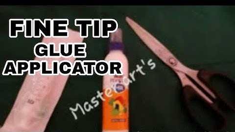 DIY How to make  Fine tip Glue applicator  with syringe needle |By Master arts