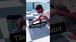 new 3D water 💦 proofing paint tile design