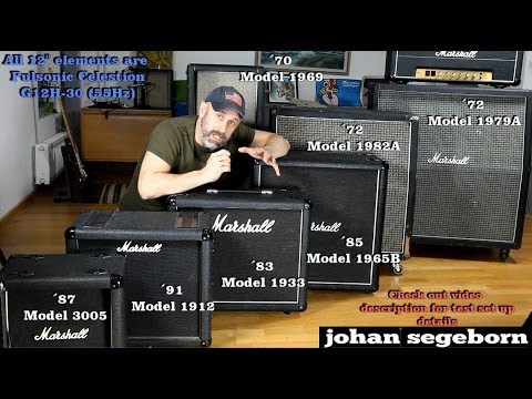 7 Marshall Speaker Cabinet Comparison Shootout Youtube