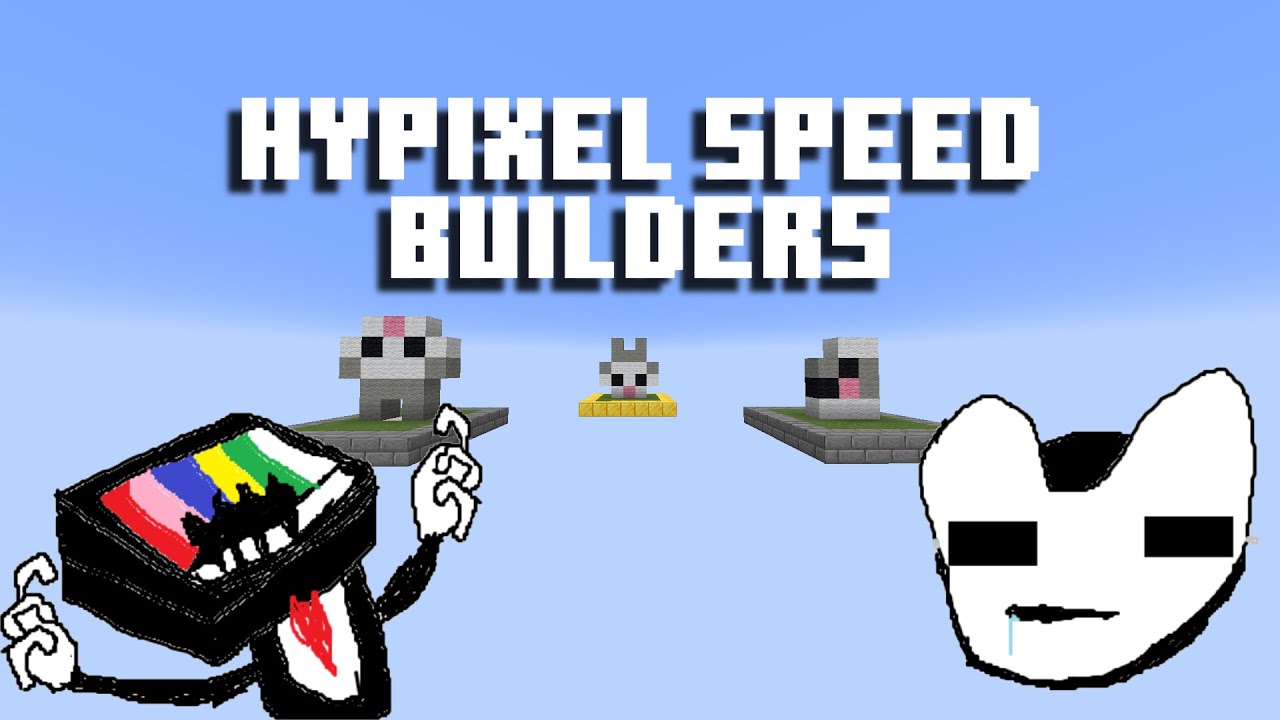 Playing SPEED BUILDERS in Hypixel Build Battles - YouTube