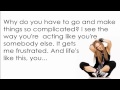 Avril Lavigne - Complicated [Lyrics/Letra]
