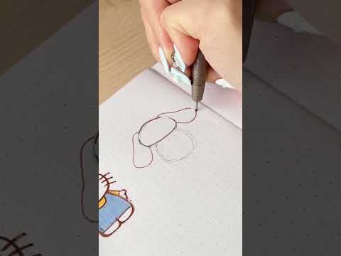 how to draw sanrio’s cinnamoroll in 30 seconds! ✨ #shorts