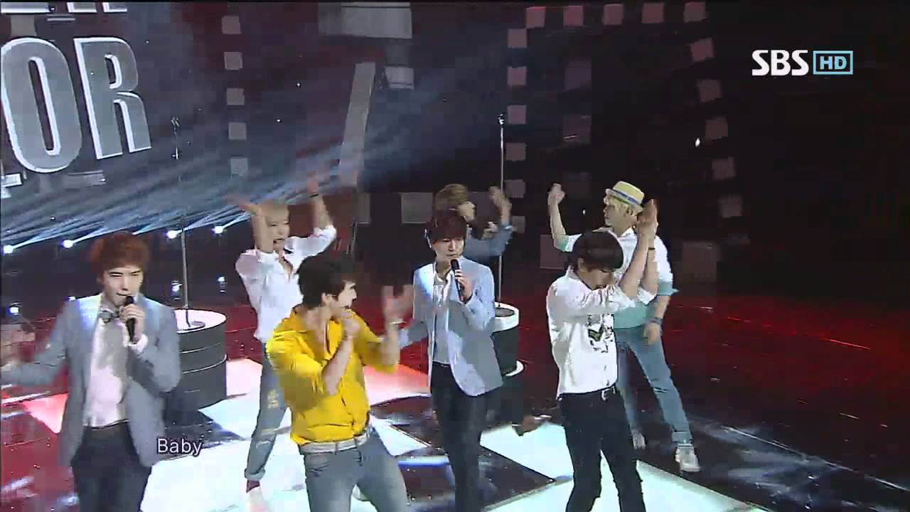 Super Junior [From You + Sexy Free & Single] @SBS Inkigayo Популярная песня 20120708