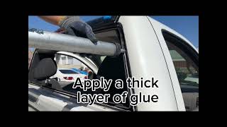 How to replace a solid back window with a manual slider 14-18 Chevy Silverado 1500