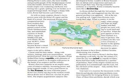 Fall of Rome DBQ Background Essay