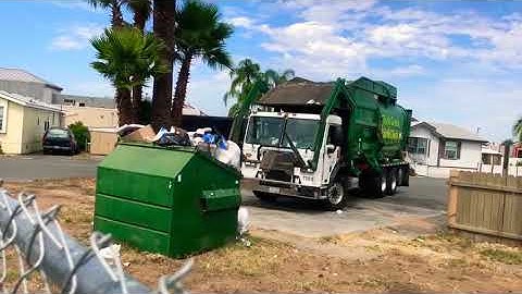 Waste Management Peterbilt 320 AMREP HX450 Front Loader