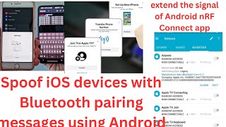 Spoof iOS devices with Bluetooth LE Spam via Android |extend transmitted power|Part 3