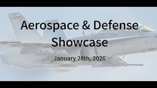 Deep-Tech Showcase: Aerospace & Defense Jan '26