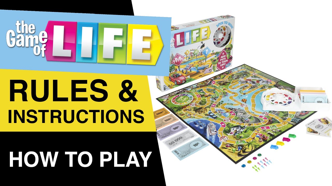Rules of Life Board Game : How to Play The Game Of Life : Life