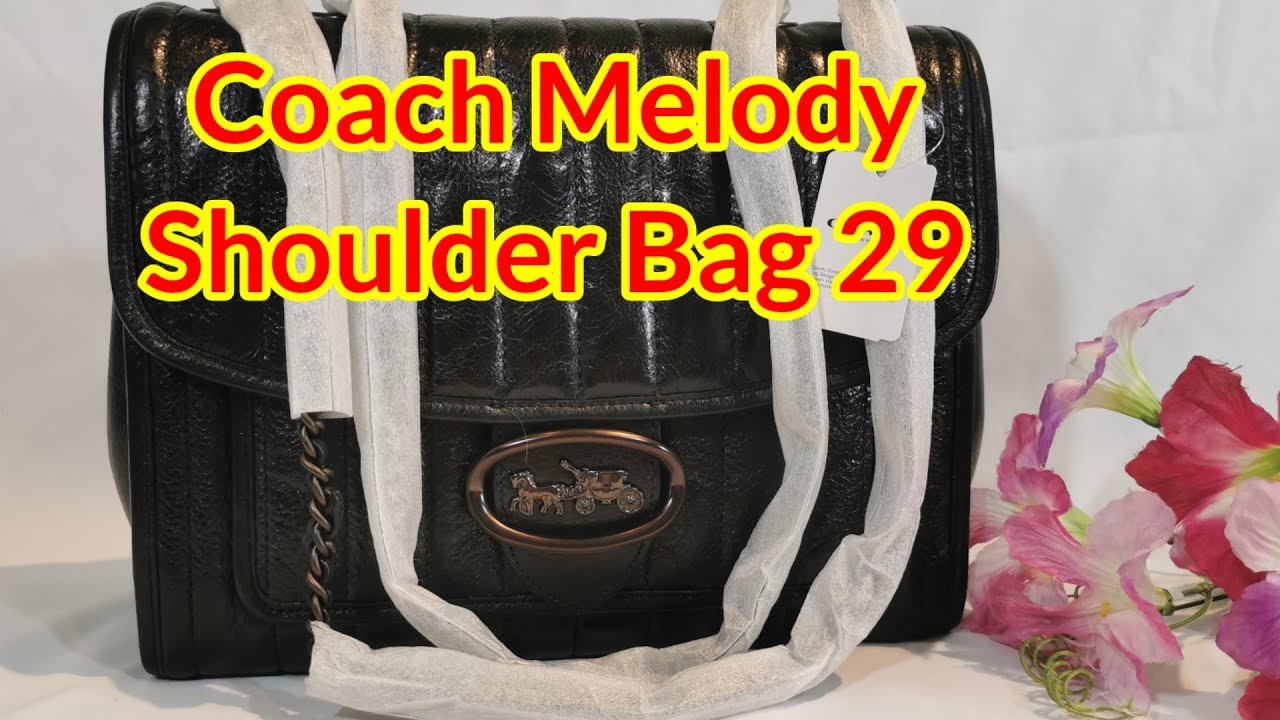 coach melody shoulder bag 29 with quilting