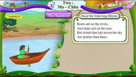 Std 6 Sem 1 English Unit 2 Two Mo-Chho Activity 5 The Rainbow