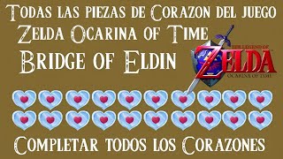 Conseguir Todos los Corazones Zelda Ocarina of Time 3D's, Todas las Piezas de Corazón del Juego