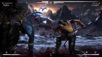 MKXL Unbreakable Sub-Zero VS Hellfire Scorpion, Nimble Reptile, Sorcerer Quan Chi FT10